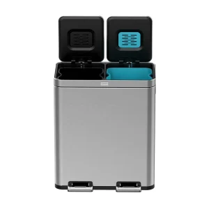 Stainless Steel Kitchen Waste Bins 60L Capacity with Foot Pedal Structure