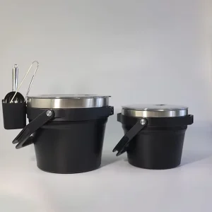 Stainless Steel Large Capacity 7.2L Ice Buckets Beverage Tubs Comfortable Carry Handle with Large Scoop