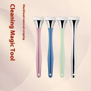 Stainless Steel Manual Squeezing Blackhead Hair Follicle Cleaning Tool Nose Blackhead Scraper Acne Treatment