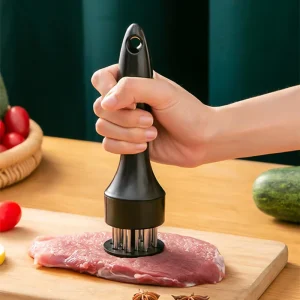 Stainless Steel Meat Tenderizer Steak Hammer and Piercing Tool