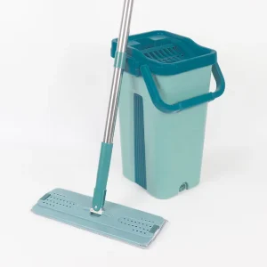 Stainless Steel Mop Bucket Set Telescopic Handle Multifunctional Spin Mops Eco Friendly Space Saving Floor Cleaning