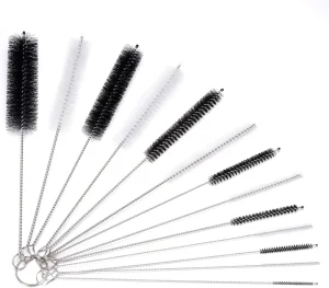 Stainless Steel Nylon Kitchen Cleaning Brushes Set Long Straw Brush Test Tubes Teapot for Bottle Cleaning