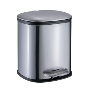 Stainless Steel Pedal Bin Trash Can Bathroom Waste Bin