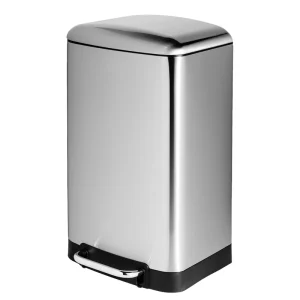 Stainless Steel Pedal Garbage Waste Recycling Bins for Home