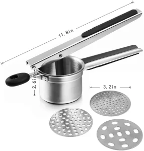 Stainless Steel Potato Masher and Ricer