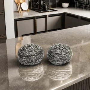 Stainless Steel SS430 Dish Ball Home Kitchen Cleaning Scourer Sponges & Scouring Pads