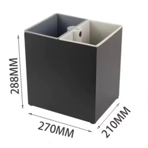 Stainless Steel Sorting Waste Bin with 2 PP Plastic Inner Bins