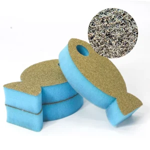 Stainless Steel Sponge Scrubber Lightweight Fish Shape Non Scratch for Glass Porcelain Dish Pot Scouring Pad
