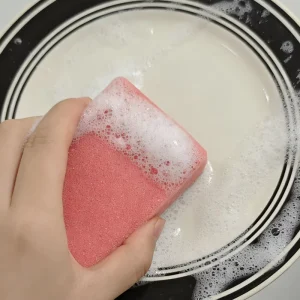 Stainless Steel Sponge Scrubber Steel Wool Non Scratch Sustainable Heavy Duty Multi Purpose Glass Porcelain Scouring Pad