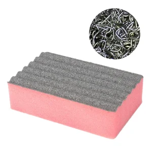 Stainless Steel Sponge Scrubber Steel Wool Non Scratch Sustainable Heavy Duty Multi Purpose Glass Porcelain Scouring Pad