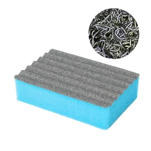 Stainless Steel Sponge Scrubber Steel Wool Non Scratch Sustainable Multi-Purpose Heavy Duty Glass Porcelain Scouring Pad