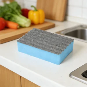 Stainless Steel Sponge Scrubber Wool Non Scratch Sustainable Multi Purpose Heavy Duty Kitchen Use Glass Porcelain Scouring Pad