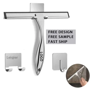 Stainless Steel Squeegee Bathroom Shower Squeegee Glass Wiper Shower Cleaning Tool for Bathroom Household Window