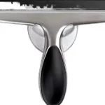 Stainless Steel Squeegee Handle for Bathroom Glass Shower Doors Mirrors Tiles Countertops Car Windows Streak Free