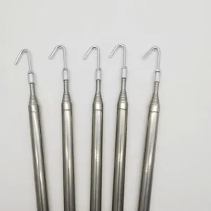 Stainless Steel Telescopic Extension Pole with Customized Hook for Pickup Tool