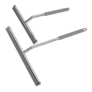 Stainless Steel Window Glass Squeegee Wiper for Bathroom Shower Car Cleaning Squeegees for Shower Doors
