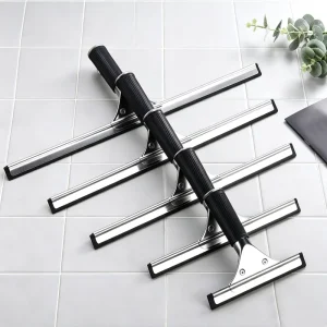 Stainless Steel Window Squeegee Shower Scraper Wiper 15/25/30/35/40/45cm Rust Proof Streak Free Mirror Glass Door Cleaner Wiper