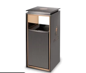 Stand Two Compartments Dustbin Box Storage Street Recycling Plastic Pedal Waste Bin Steel 50L for Kitchen Outdoor Trash Can