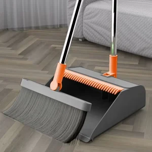 Stand up 2 in 1 Floor Cleaning Tools Kitchen Room Office Lobby Floor Broom with Dustpan Combo Broom and Dustpan Set