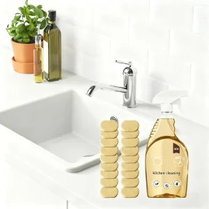 Starter Kit Eco Friendly Solid Household Cleaners Tablets All Purpose Cleaner for Kitchen Use Plant Based Plastic Free