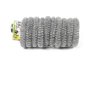 Steel Wire Mesh Roll 15G Rust Resistant Dish Cleaning Ball Wash Sponge Scourer for Kitchen Bathroom Scouring Pads