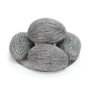 Steel Wool Ball Brush Scouring Pad Sheet Steel Wire Cloth Sponge for Deep Cleaning Ball