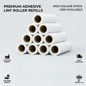 Sticky Lint Roller Refills Bulk 10 Pack Ultra Sticky Pet Hair Remover Rolls for Clothing Couch and Carpets