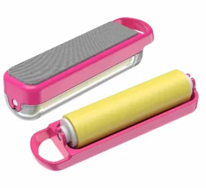 Sticky Lint Roller Reusable Washable Lint Roller Pet Hair Remover Cleaner for Clothes Pet Hairs Carseats 2 in 1
