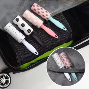Sticky Lint Roller Set Plastic Pet Cloth Hair Remover Mini Cleaning Lint Roller Portable Lint Roller Remover