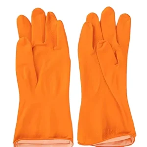 Stock Orange 40g Cleaning Household Glove Rubber Latex Kitchen Gloves Dish Washing Household Glove