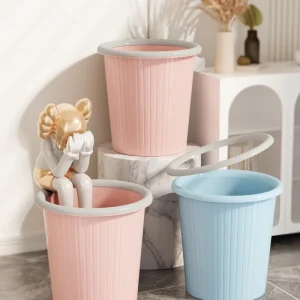 Stock Ready Lidless Trash Can Quick Waste Throw with Smooth Interior for Household Item