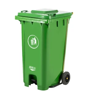Stocked Types of Foot Pedal 240L Plastic Garbage Waste Bin Container