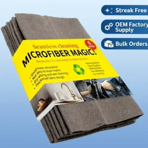 Streak Free Thickened Microfiber Glass Towels for Kitchen Window Car Magic Absorbent Leave Stains Microfiber Cleaning Cloths