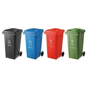 Street Garbage Can Urban Dustbin 240 Liter 240Ltr PP Open Top Wheelie Waste Bin Outdoor Trash Can