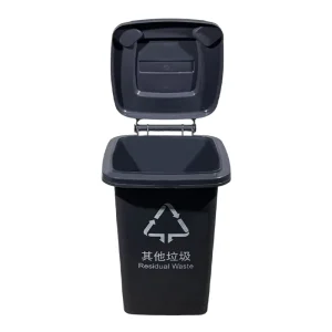 Street Storage Plastic Waste Bins Commercial Garden Outdoor Trash Can 50L Plastic Garbage Bin