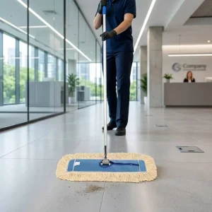 Strengthened Padded Aluminum Handle Cotton Yarn Rectangular Dust Gathering Mop for Corporate Office Floor