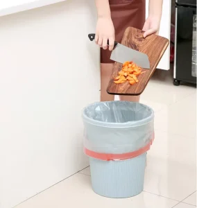 Strong Liter Liner Bin Bags Custom HDPE Compostable Drawstring Trash Bags Home Office Kitchen Living Room Garbage Collection