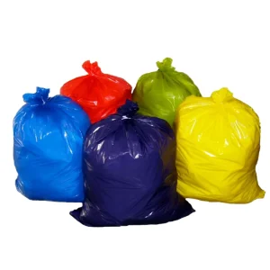 Strong Tall Black PE Plastic Kitchen Trash Bags Heat for Large Hotel Property Sanitation Secure Household Garbage Bag for Cakes