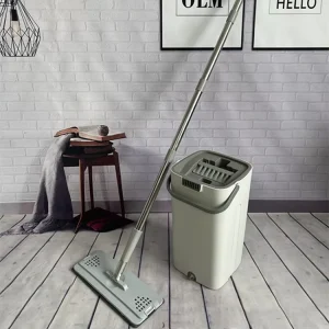 Sturdy Durable Mop and Bucket Set Suitable for Wet and Dry Use Features 360 Degree Rotation