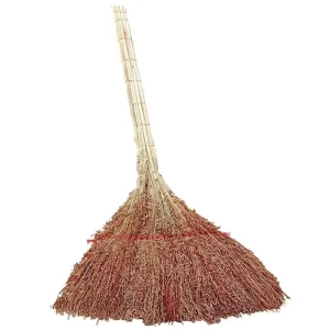 Sturdy Natural Sorghum Straw Broom Heavy Duty Outdoor Sweeping Tool Customizable ODM OEM for Household Road Sanitation Use