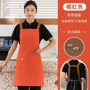 Stylish Durable Cotton Sleeveless Bib Quick Dry Reusable Fashion Accessory for Cleaning Waterproof and Stain Proof Aprons