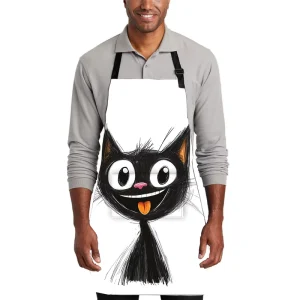Sublimation Heavy Duty Cotton Printing Custom Reusable Waterproof Sleeveless Bib Kitchen Chef Apron with Logo
