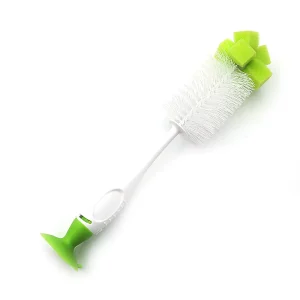 Suction Cup Bottle Brush Cup Baby Bottle Long Handle Brush Water Cup Cleaning Decontamination Sponge Nylon Brush