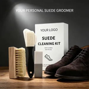 Suede Brush Shoe Cleaning Kit with Double-Sided Suede Eraser and Suede Cleaner