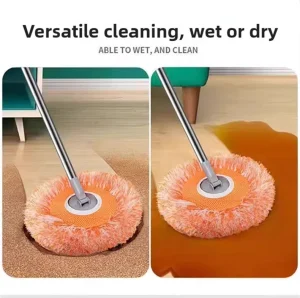 Sunflower Mop Multifunctional Extendable Handle Microfiber Duster Head Ceiling Roof Wall Sweeping Universal Cleaning Tool