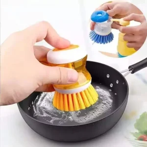 Sunshine Comfortable Handle Dish Scrubbing Brushes Set Durable Handmade Style PP Material Kitchen Cleaning Brush