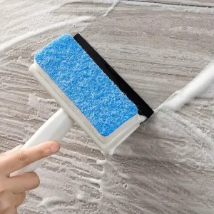 Sunshine Double Sided Window Glass Cleaning Brush Set Screen Wiper Sponge Design PP Bathroom House Floor