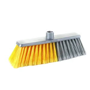 Sunshine Household Long Handle PET Broom with Modern Dustpan Soft Bristle for Home Mopping PP Broom Head