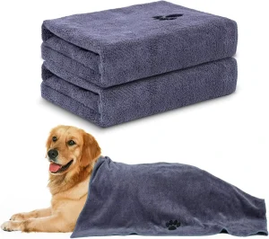 Super Absorbent And Soft Pet Grooming Towel Shower & Bath Supplies For Dogs