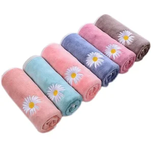 Super Absorbent Handuk Microfiber 80polyester 20polyamide Fast Drying Microfiber Face Towel